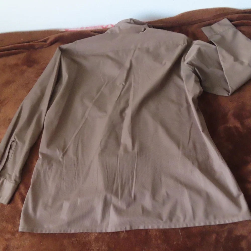 vintage unbranded shirt loop collar mother of pearl buttons 50s 60s - Picture 5 of 11